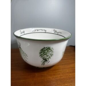 Casafina Portugal Large 13" Herb Serving Bowl Rosemary Thyme Sage 1019-H